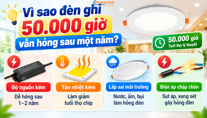 Tuổi thọ đèn LED bao lâu? Hiểu đúng L70, LM-80 và TM-21