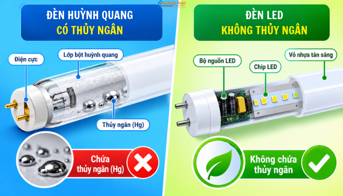 So Sánh Đèn LED Và Đèn Huỳnh Quang: Có Nên Thay Toàn Bộ?