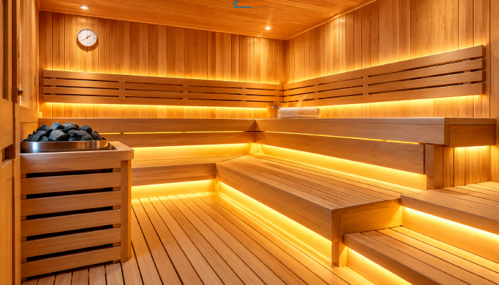 Chiếu Sáng Phòng Xông Hơi Sauna: Chọn Đèn Chịu Nhiệt Cao, Chống Ẩm