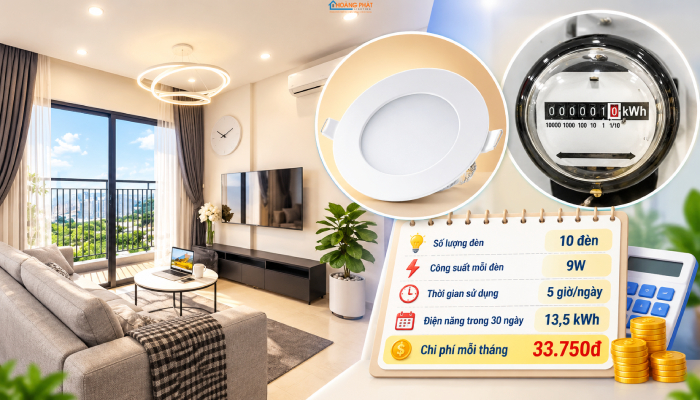 Chi phí lắp đèn LED cho căn hộ 2 phòng ngủ: danh mục và dự toán