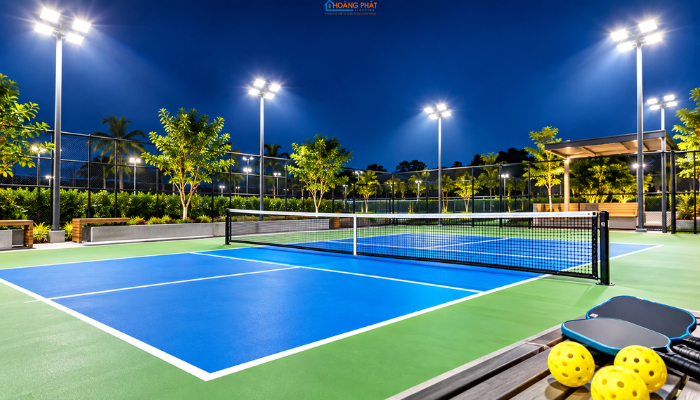 Chiếu Sáng Sân Pickleball, Tennis Ngoài Trời: Chọn Đèn Pha Chống Chói