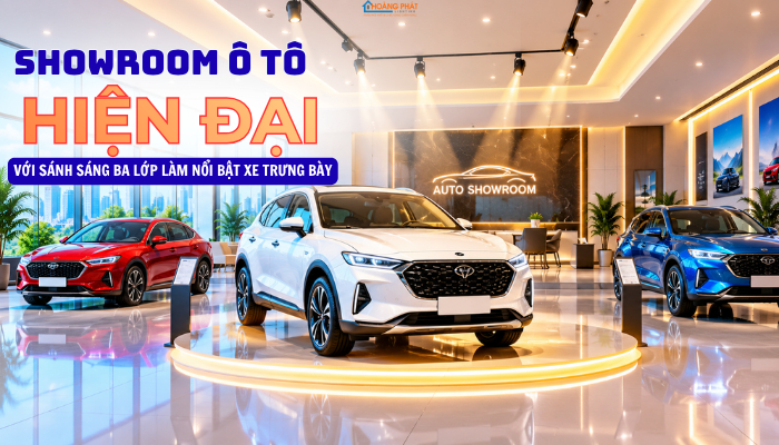 Chiếu Sáng Showroom Ô Tô, Xe Máy: Tôn Sản Phẩm, Hút Khách, Chốt Đơn