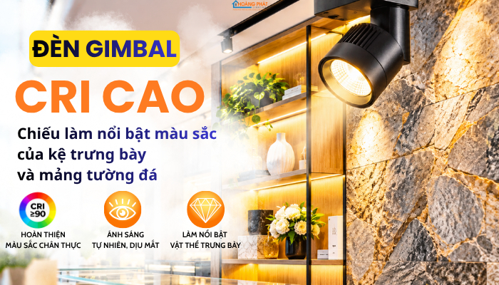 Đèn LED Downlight Gimbal Xoay Góc: Ứng Dụng Chiếu Nghiêng, Chiếu Tranh
