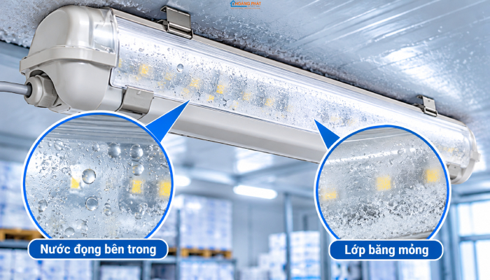 Đèn LED Chiếu Sáng Kho Lạnh, Kho Đông: Chọn Đèn Chịu Nhiệt Độ Âm Sâu