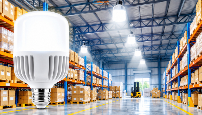 Đèn LED Bulb Trụ Công Suất Lớn: Cách Chọn Cho Nhà Kho, Gara, Xưởng Nhỏ
