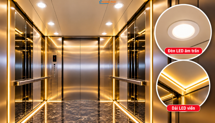 Đèn LED Chiếu Sáng Cabin Thang Máy: An Toàn, Chống Rung, Chống Kẹt