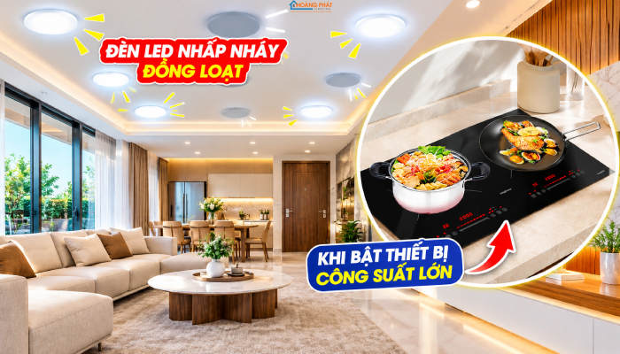 Đèn LED Chớp Đồng Loạt Khi Bật Nhiều Đèn: Sụt Áp Và Cách Xử Lý