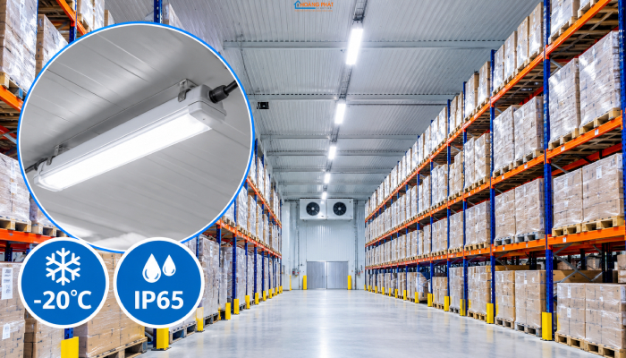 Đèn LED Chiếu Sáng Kho Lạnh, Kho Đông: Chọn Đèn Chịu Nhiệt Độ Âm Sâu