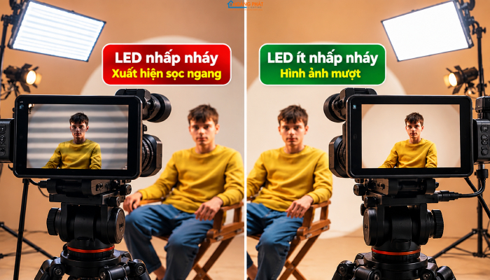 Đèn LED Nhấp Nháy Khi Quay Phim, Chụp Ảnh: Hiện Tượng Flicker Và Cách Chọn Đèn Không Rung
