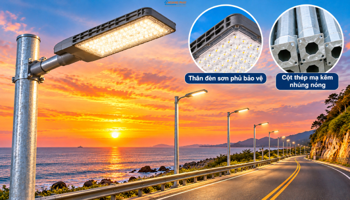 Đèn LED Chiếu Sáng Ven Biển: Chống Ăn Mòn Muối, Chọn Vỏ Và Cấp IP