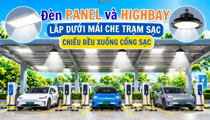 Giải Pháp Chiếu Sáng Trạm Sạc Xe Điện: An Toàn, Đủ Sáng, Bền Bỉ