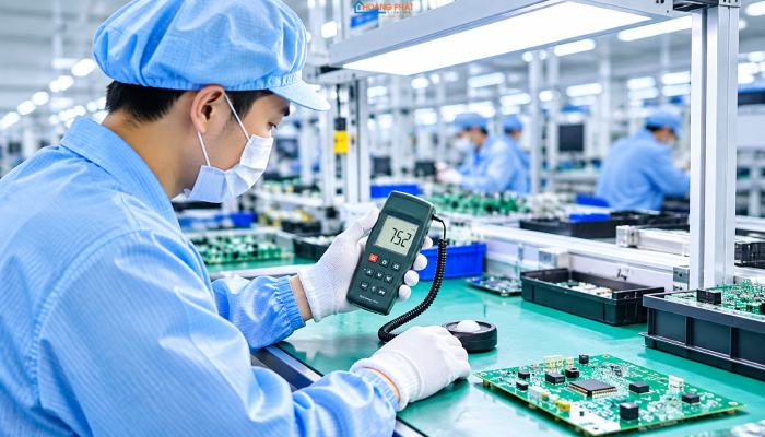 Đèn LED Cho Phòng Sạch Cleanroom & Xưởng Điện Tử: Tiêu Chuẩn Kỹ Thuật