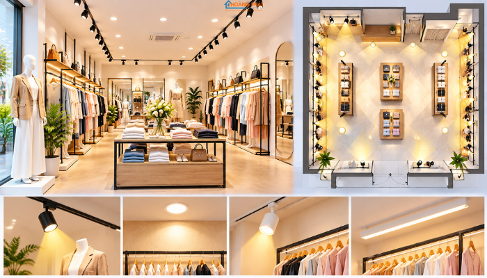 Chiếu Sáng Shop Thời Trang: Cách Chọn Đèn Tôn Sản Phẩm, Hút Khách