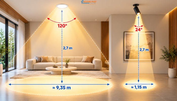 So Sánh Đèn Downlight Và Spotlight: Dùng Cho Mục Đích Nào?