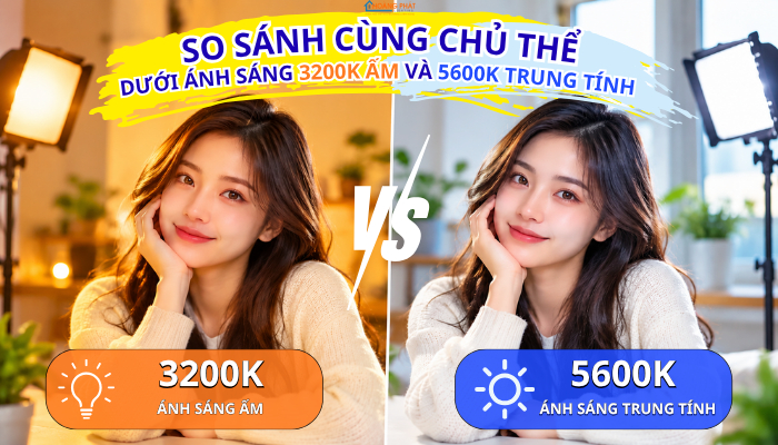 Đèn LED Cho Studio Chụp Ảnh, Quay Video: Chọn CRI, Nhiệt Độ Màu Chuẩn