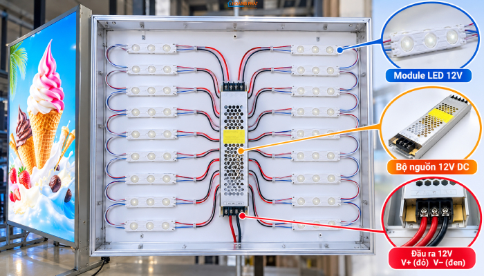 Đèn LED Module Cho Biển Quảng Cáo, Hộp Đèn: Cách Chọn Và Bố Trí