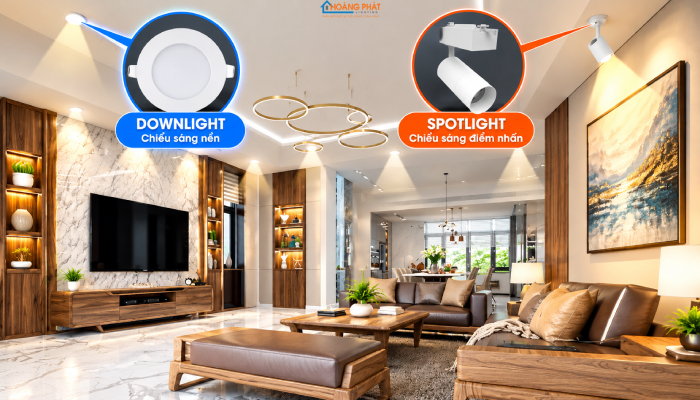 So Sánh Đèn Downlight Và Spotlight: Dùng Cho Mục Đích Nào?