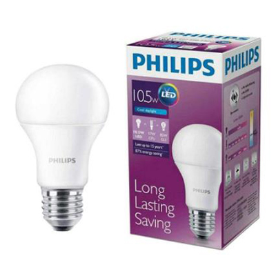 Bóng đèn Lebbulb 10.5W E27 6500K/3000K 230V A60 Philips