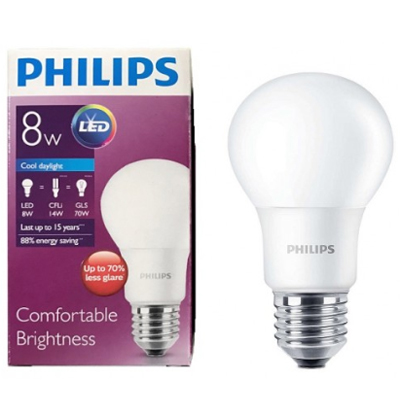 Bóng đèn Lebbulb 8W E27 6500K/3000K 230V A60 Philips