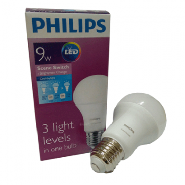 Đèn Led bulb SceneSwitch 9W 3 Step 9 A60 Philips