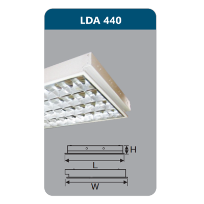 Máng đèn Led T8 4x18W LDA440 Duhal