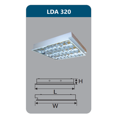 Máng đèn Led T8 3x9W LDA320 Duhal