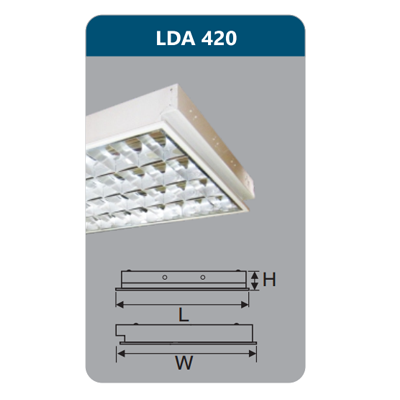 Máng đèn Led T8 4x9W LDA420 Duhal