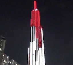 Đèn Led trang trí tại toà Lanmark Vinhomes Central Park