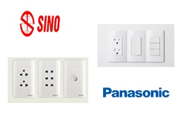 So sánh công tắc ổ cắm Sino và Panasonic
