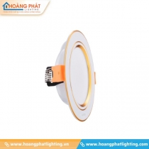 Đèn led âm trần viền vàng đổi màu 12W DLV2-12/3C MPE