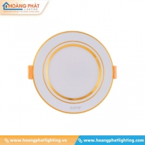 Đèn led âm trần viền vàng đổi màu 12W DLV-12/3C MPE