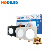 Đèn led âm trần đôi Dimmer 7Wx2 HO-TDD2x07-120D/DIM Hodiled