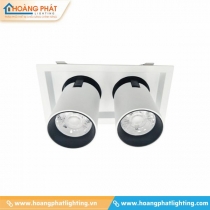 Đèn led âm trần chiếu điếm 2x15W DFC2151 Duhal