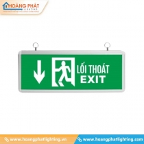 Đèn exit 1 mặt chỉ hướng xuống 3W EX-3-1M-X Kingled