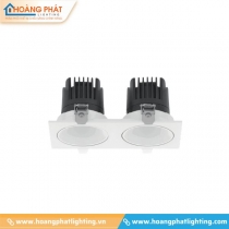 Đèn led âm trần đôi chóa trắng 24W V7DLA-24 Vinaled
