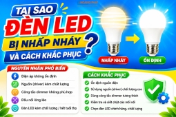 Tại sao đèn led bị nhấp nháy và cách khắc phục