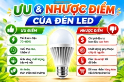 Nhược điểm và ưu điểm của đèn led