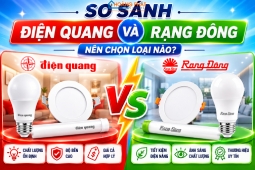 So sánh đèn Điện Quang và Rạng Đông