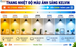 Cách Chọn Nhiệt Độ Màu Ánh Sáng Cho Từng Phòng
