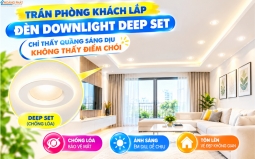 Đèn LED Downlight Chống Lóa Deep Set: Giải Pháp Chiếu Sáng Không Chói Cho Phòng Khách