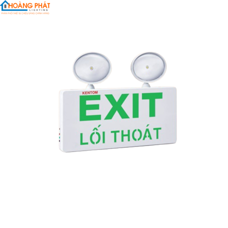 Đèn Exit kết hợp đèn khẩn cấp KT 730 mặt 10 tem PCCC Kentom