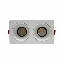 Đèn led âm trần đôi chỉnh hướng 2x10W HO-CDP2X10-085 Hodiled