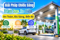 Giải Pháp Chiếu Sáng Trạm Sạc Xe Điện: An Toàn, Đủ Sáng, Bền Bỉ