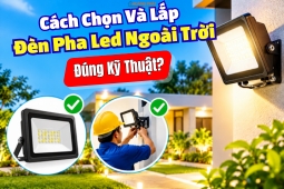 Cách Chọn Và Lắp Đèn Pha LED Ngoài Trời Đúng Kỹ Thuật?