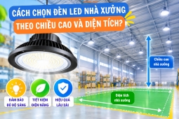 Cách Chọn Đèn LED Nhà Xưởng Theo Chiều Cao Và Diện Tích?