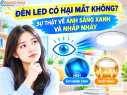Đèn LED Có Hại Mắt Không? Sự Thật Về Ánh Sáng Xanh Và Nhấp Nháy