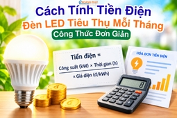 Cách Tính Tiền Điện Đèn LED Tiêu Thụ Mỗi Tháng: Công Thức Đơn Giản