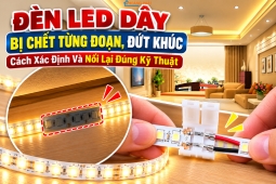 Đèn LED Dây Bị Chết Từng Đoạn, Đứt Khúc: Cách Xác Định Và Nối Lại Đúng Kỹ Thuật
