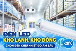 Đèn LED Chiếu Sáng Kho Lạnh, Kho Đông: Chọn Đèn Chịu Nhiệt Độ Âm Sâu