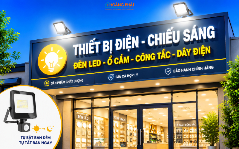 Đèn LED Cảm Biến Quang Tự Bật Tắt Ngày Đêm: Nguyên Lý, Cách Chọn